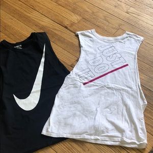 2 Nike muscle tees